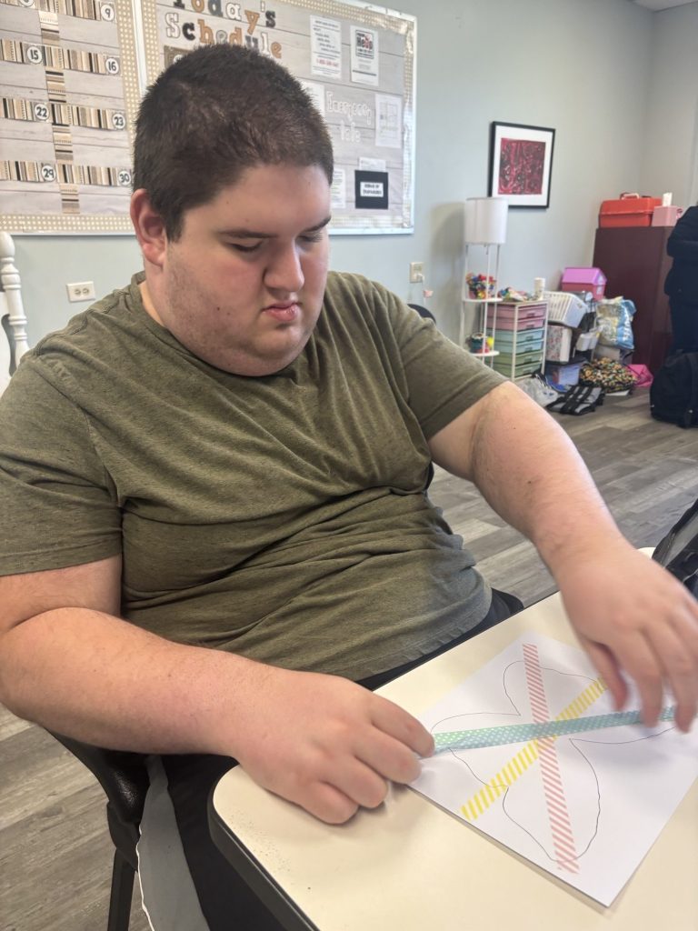 Nicholas transition to adult day program Classroom work