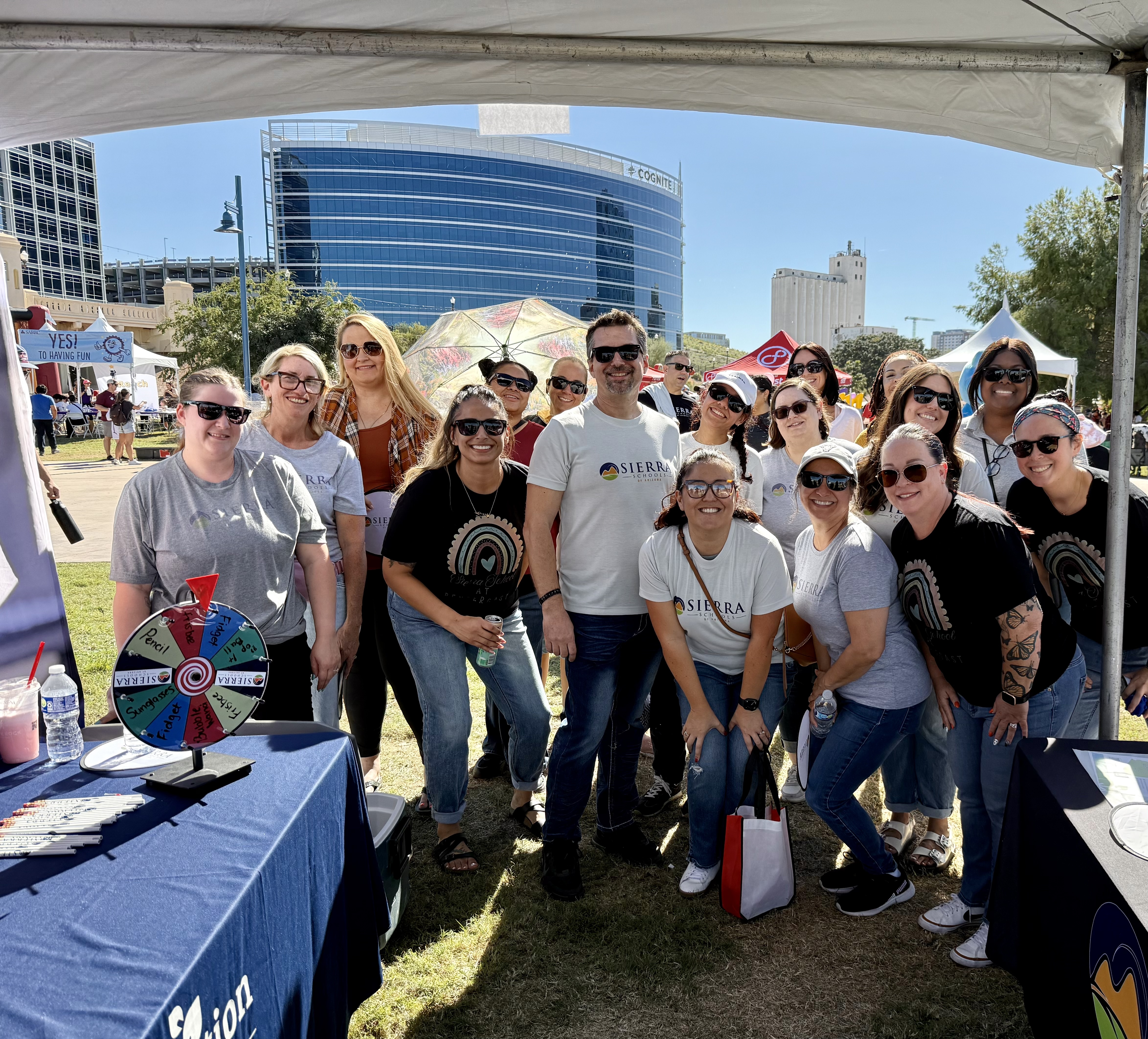 Sierra Schools of Arizona team at YES Day Walk for Autism resource fair