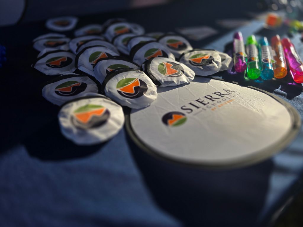 Sierra Schools of Arizona swag at YES Day Walk for Autism resource fair