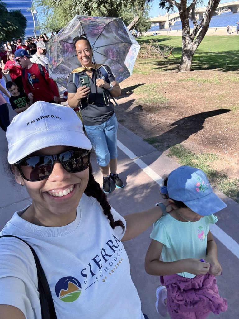 Sierra Schools of Arizona parent and child at YES Day Walk for Autism resource fair