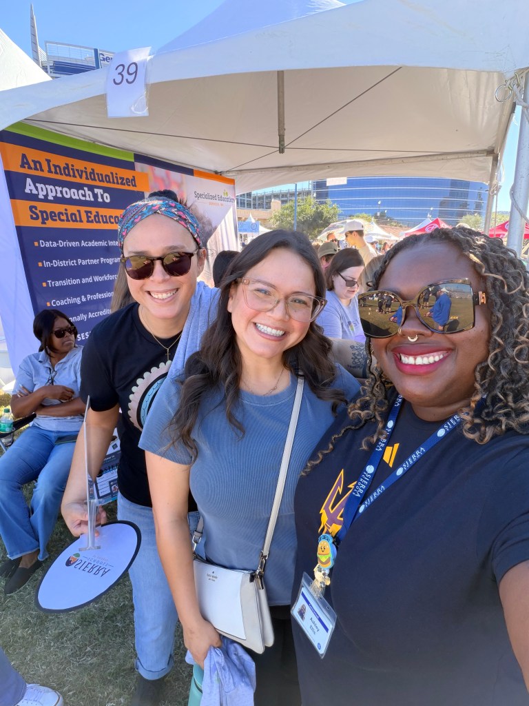 Sierra Schools of Arizona team at YES Day Walk for Autism resource fair