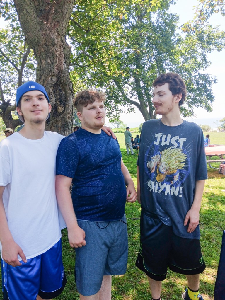 Braeden (left), with his brothers