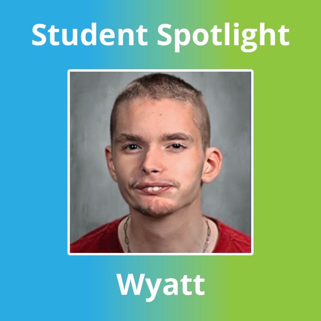 Wyatt student at High Road School of Bucyrus smiling in a school headshot