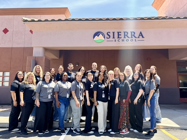 Sierra School of Gilbert staff welcoming students and families for the 2026-2027 school year