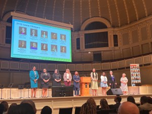 2026 CPS Game Changer honorees recognized on stage during the Chicago Public Schools leadership event.