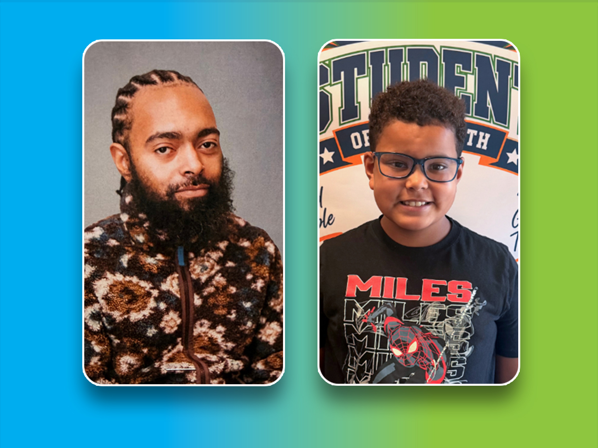 Mr. Kye Pabon and Ira Brittingham, September 2026 staff and student spotlights at High Road School of Southern Delaware.