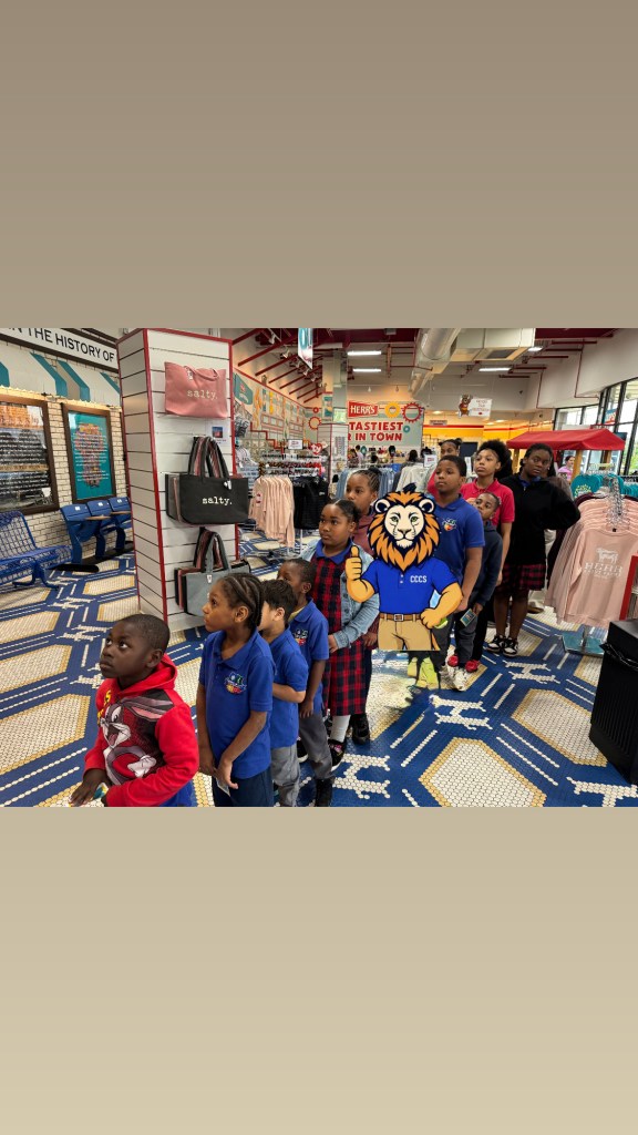 Students from High Road School at Chester Community Charter School explore the merchandise displays during their Herr’s Snack Factory visit.