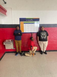 Students helping place CASE Matrices - Image 2