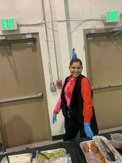 Ms. Saenz participating in the event