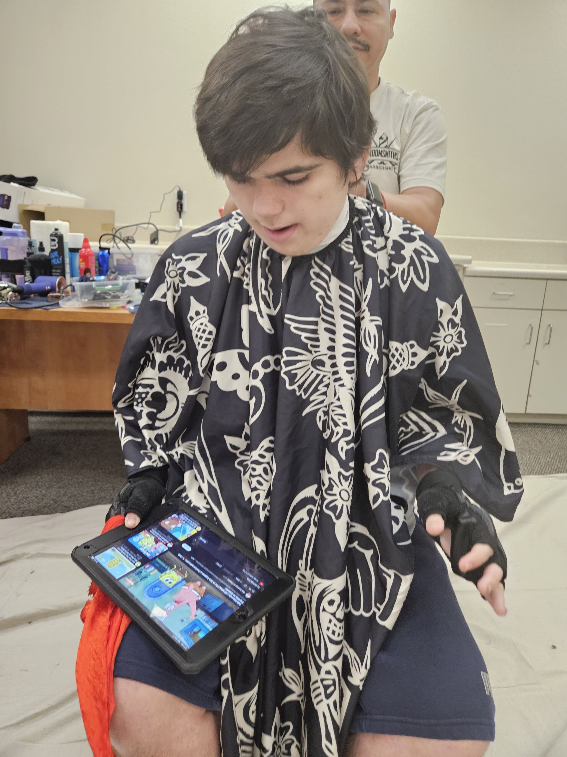 Students receiving haircuts - Image 4