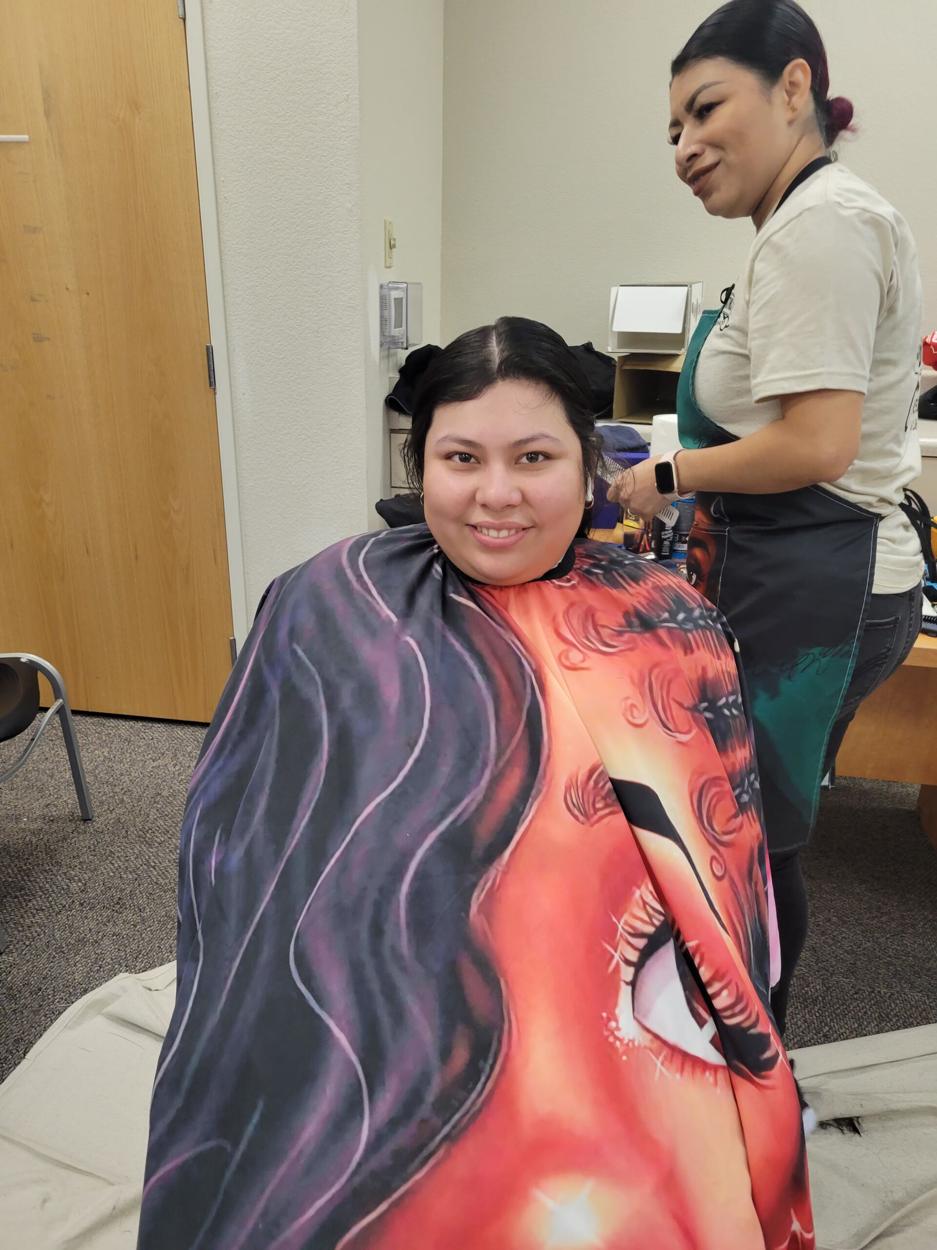 Students receiving haircuts - Image 7
