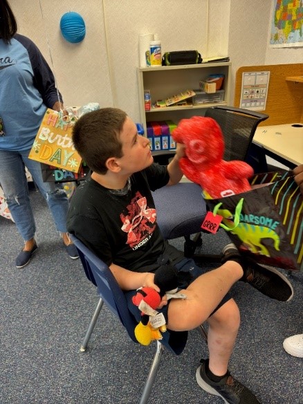 Peers of Bianca received treat bags at her birthday party!