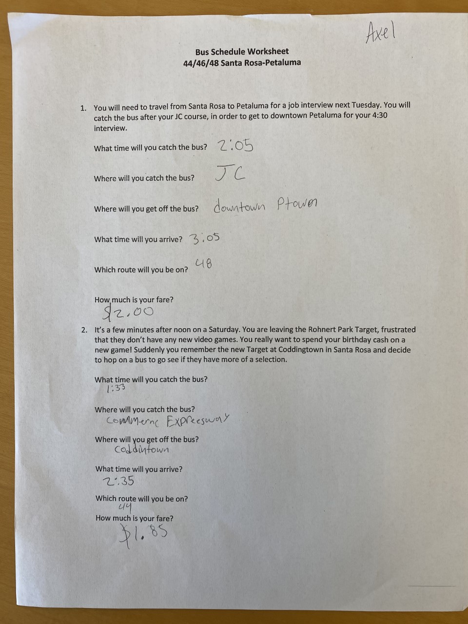 Ms. Spice working with students on driver's ed