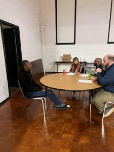 Jaelyn Powell preparing for an interview during mock sessions