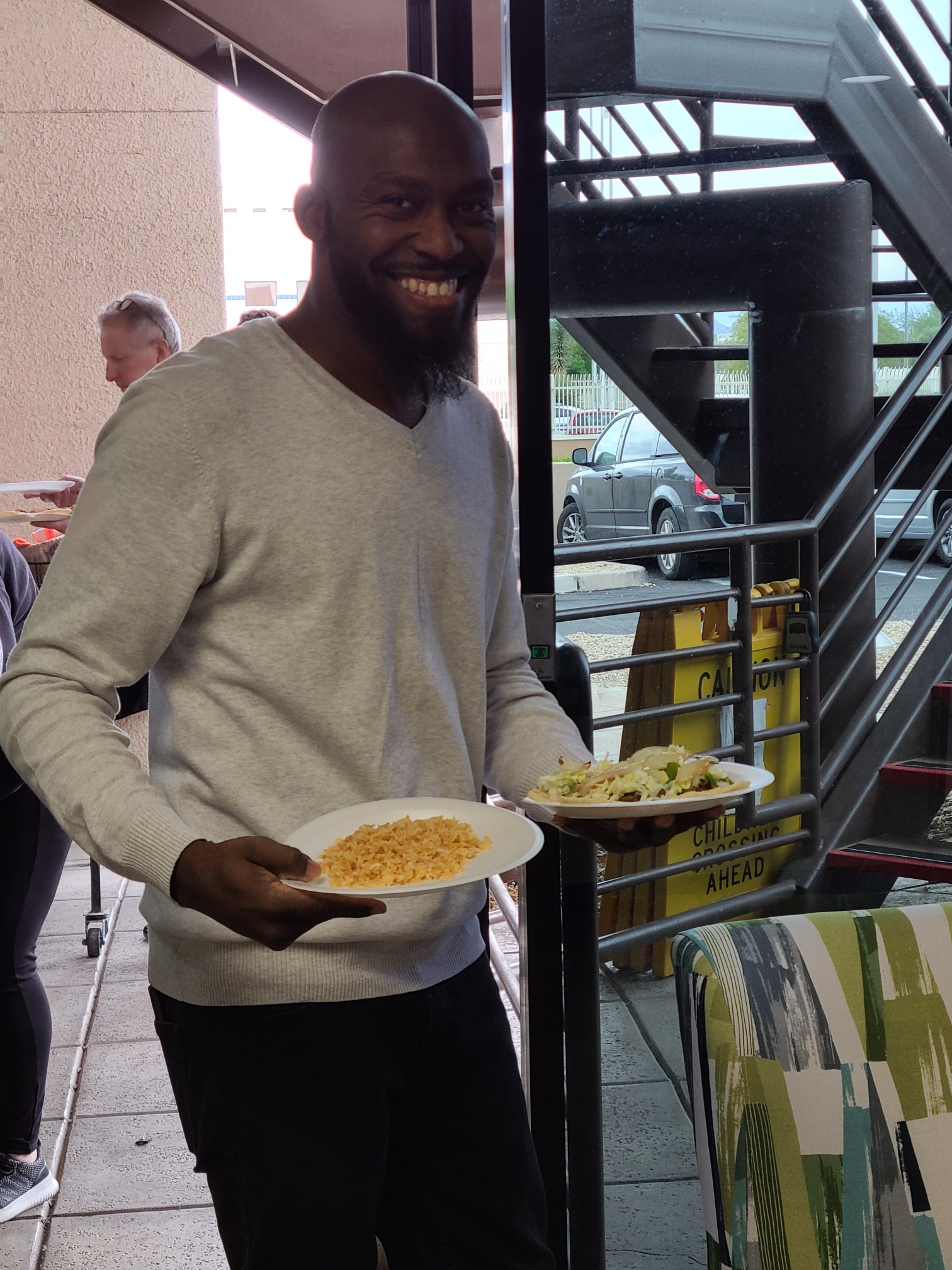 Tacos being served at Staff Appreciation Day