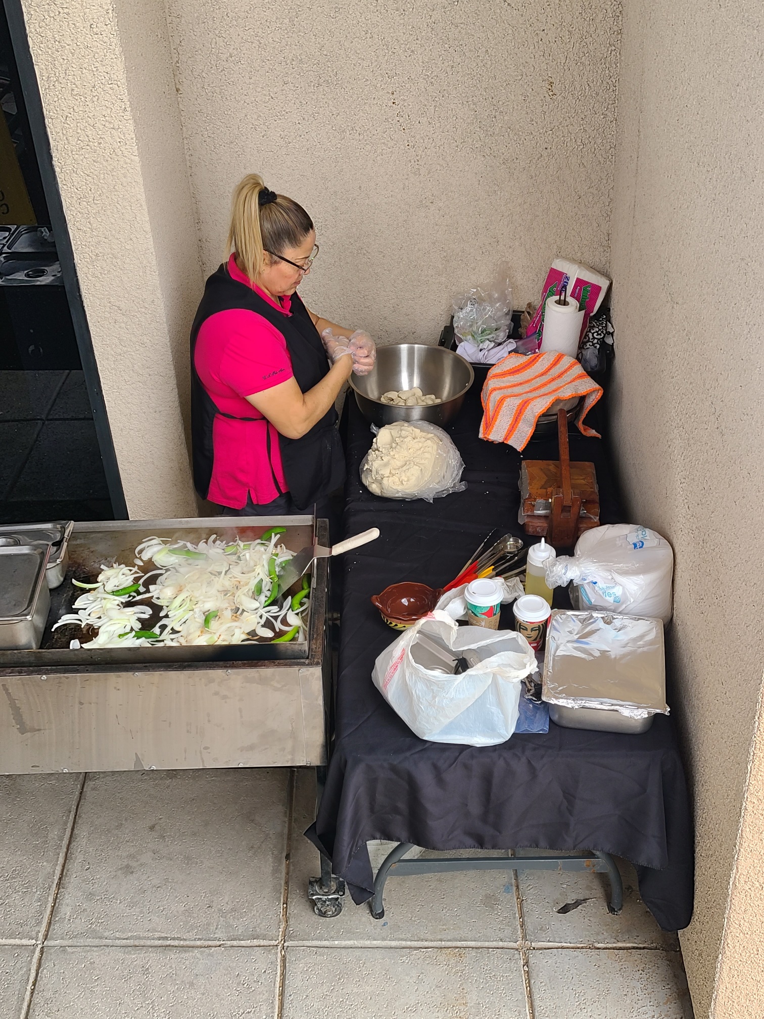 Staff Appreciation Day - Taco bar setup